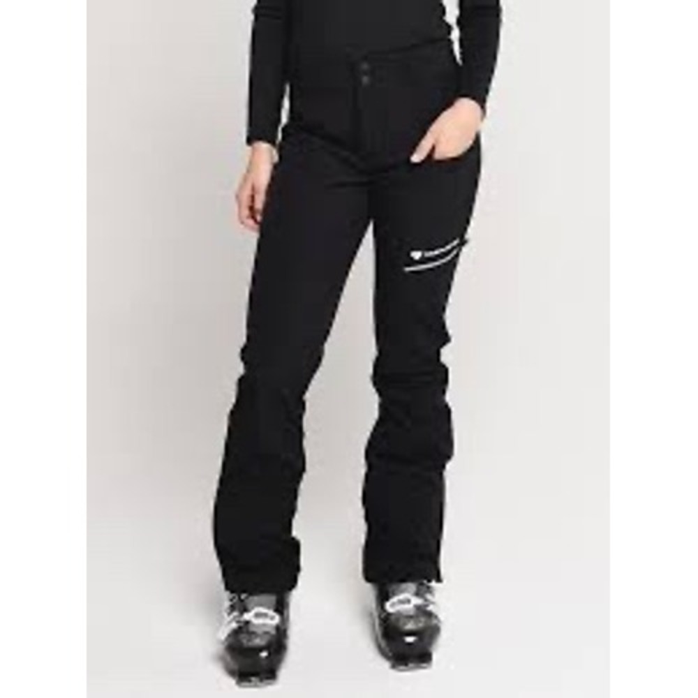 Obermeyer Diana Women's Black Softshell Fleece Lined Ski Snow Pants Size 16